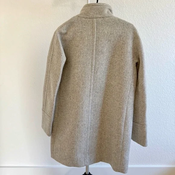 ☀️NEW☀️J. Crew Light Gray City Coat - Picture 13 of 13